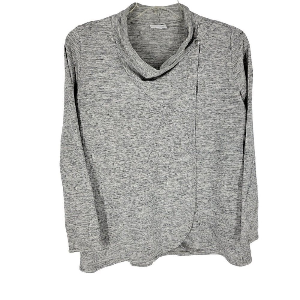 J. Jill Pure Jill Small Soft Long sleeve Cowl neck Wrap Blouse Cardigan